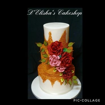 3 tier wedding cake