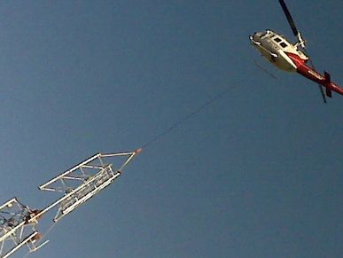 Broadcast tower built on Highwood Baldy. J and S broadcast Engineer Services