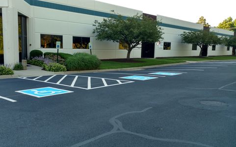 sealcoating
striping
crack filling