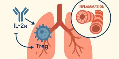 IL2Rx targets Tregs to reduce Type 2 inflammation and improve lung function in severe asthma.