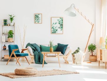 Relaxing area in house