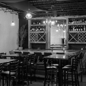 Interior seating and bar area inside The Reserve.