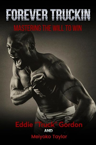 Book cover featuring a muscular man with the title 'Forever Truckin'.