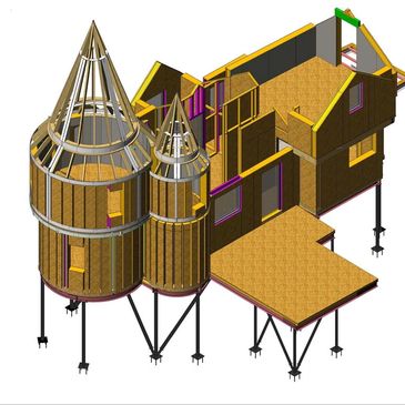 Design image of Alton towers enchanted village treehouse