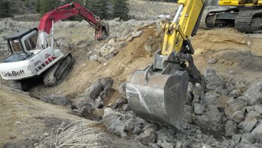 road damage, flooding, road repair, excavation, construction