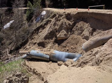 road flood damage culvert