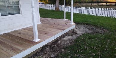 Local deck construction, Cedarville, OH