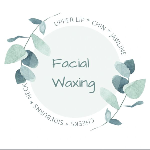 Waxing upper lip chin jawline neck