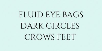 Eye bags under eye dark circles crows feet fine lines wrinkles