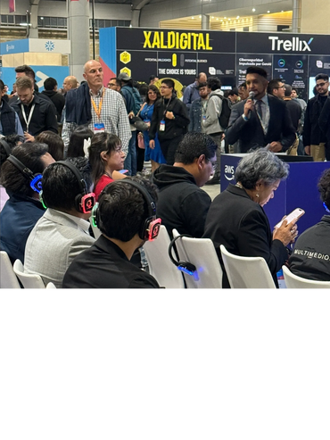 Ty Izquierdo in Mexico City at Amazon's AWS conference