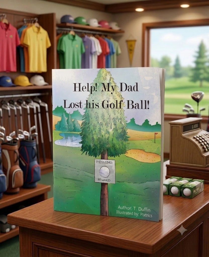 Help! My Dad Lost His Golf Ball! children's golf book featuring African-American father and son