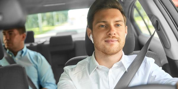 Driver using handsfree