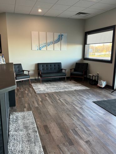 Our waiting room is spacious and comfortable although you normally won't be waiting long.