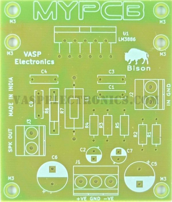 lm3886 amplifier pcb board