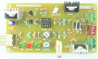 12V 10A Solar Charge Controller PCB board with USB port