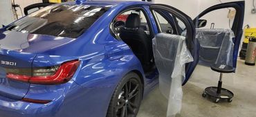 BMW window tint and paint protection in Houston.