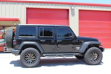 Jeep window tint and paint protection film in Houston.
