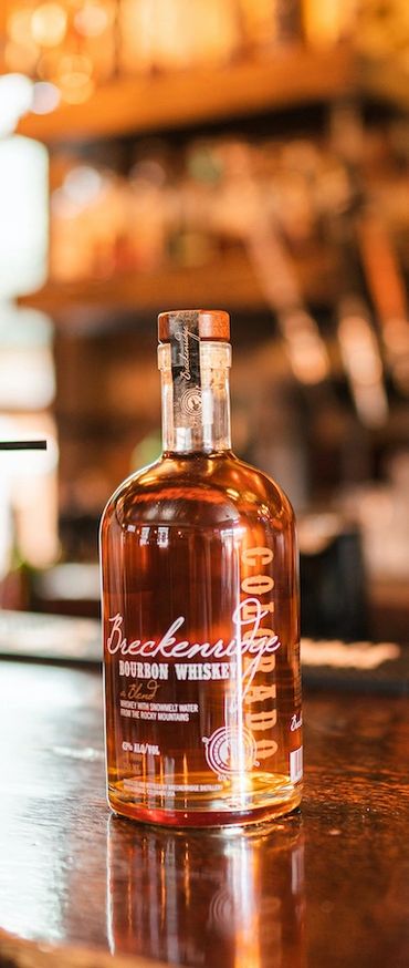 A bottle of Breckenridge Bourbon Whiskey - Breckenridge Taphouse Restaurant & Bar