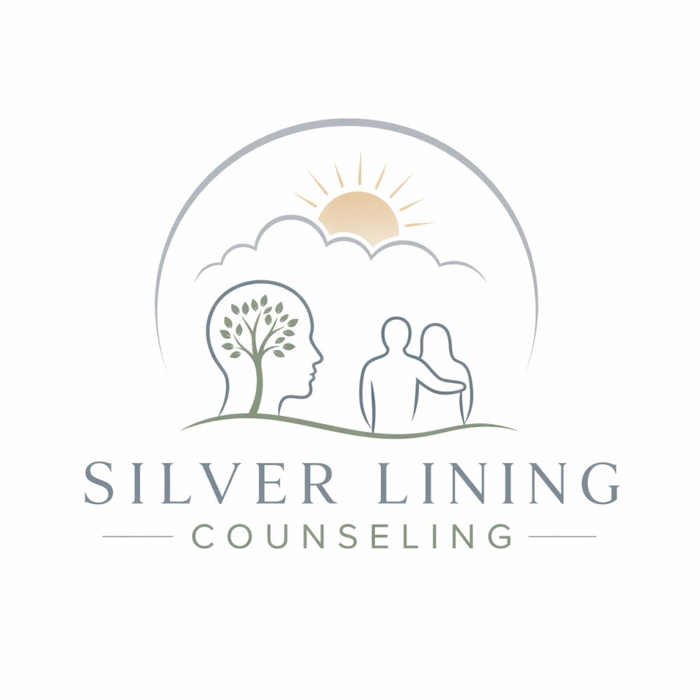 Logo for Silver Lining Counseling with symbolic imagery.