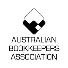 Logo of the Australian Bookkeepers Association in black and white.