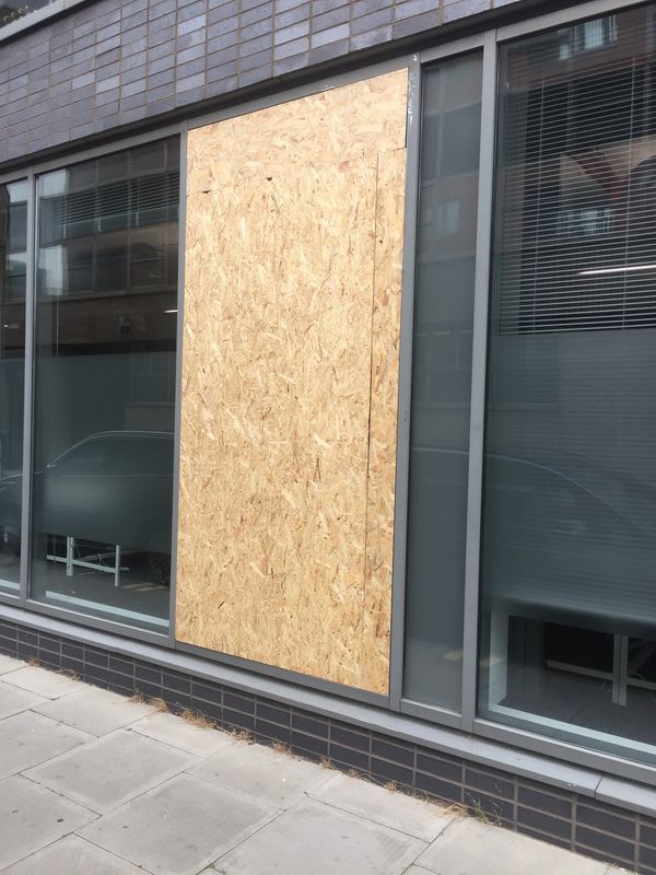 Shop Window Board up