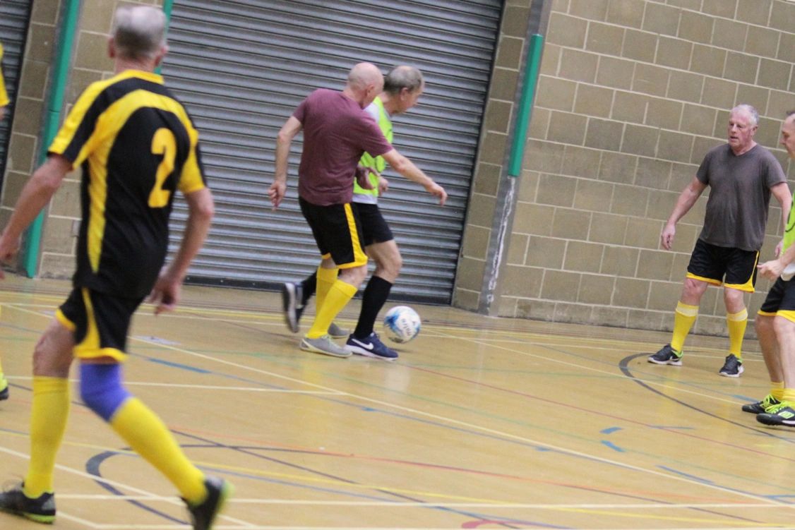A walking football session in Brighton