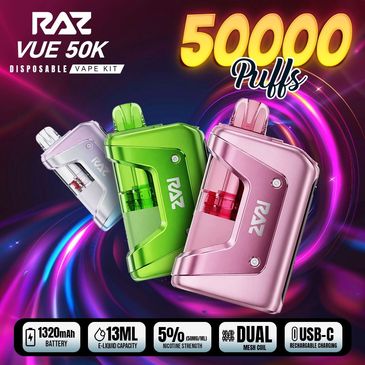 RAZ Vue 50K pod style vape at Howdy Vapes Dallas-Fort Worth