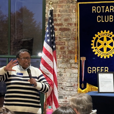 District Governor presentation at a club meeting