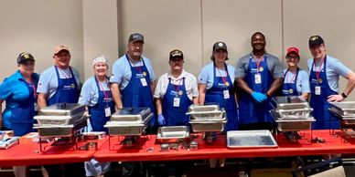 Clubmembers serving veterans at Freedom Blast