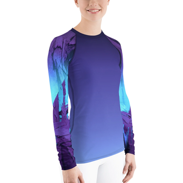 Women's Rash Guards
Swimwear
Swim shirts
purple blue turqoise black
Yoga shirts
exercise shirt
long