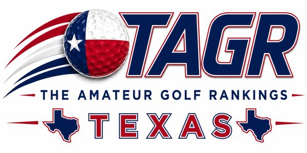 Logo for Texas Amateur Golf Rankings featuring a golf ball with Texas flag.