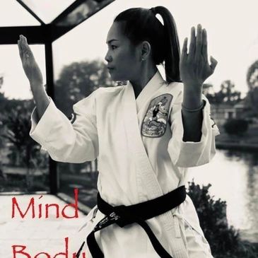 Women karate instructor. A safe place for women to learn martial arts!