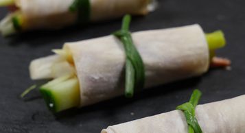 Business lunch canape