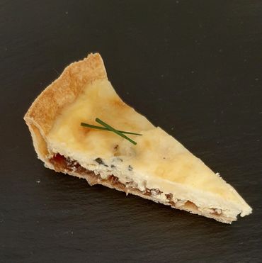 Three Cheese and Chutney Tart for an Afternoon Tea