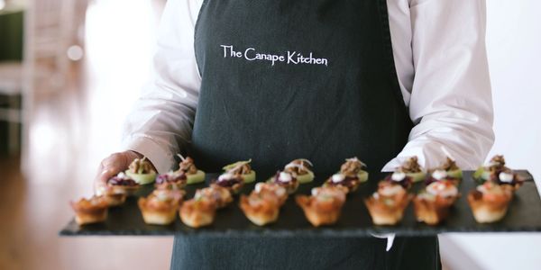 Canapes with waitress service