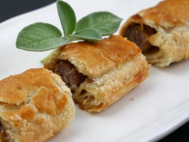 Sausage rolls for a party