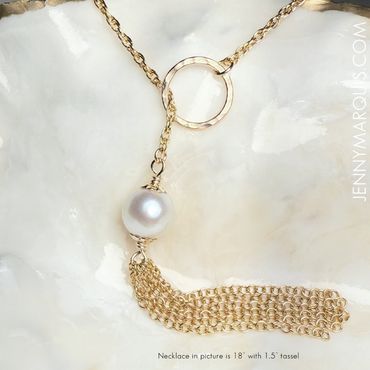 Sample product image of "Miriam Necklace" in Freshwater Pearl & 14k Gold FIlled