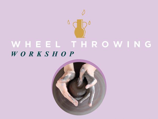 wheel throwing one day workshop on the pottery wheel hands shaping clay in art class date night 