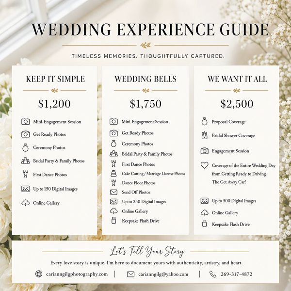 3 Incredible Wedding Experiences offered, which one is right for your big day?
