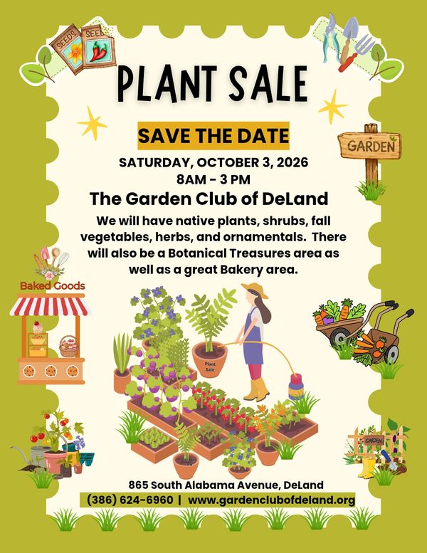 The Garden Club of DeLand 2026 Plant Sale