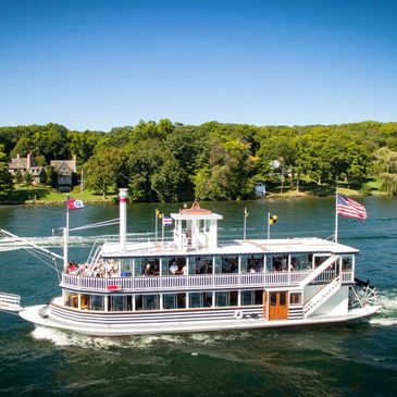 Lake Geneva cruise line on Lake Geneva in wisconsin