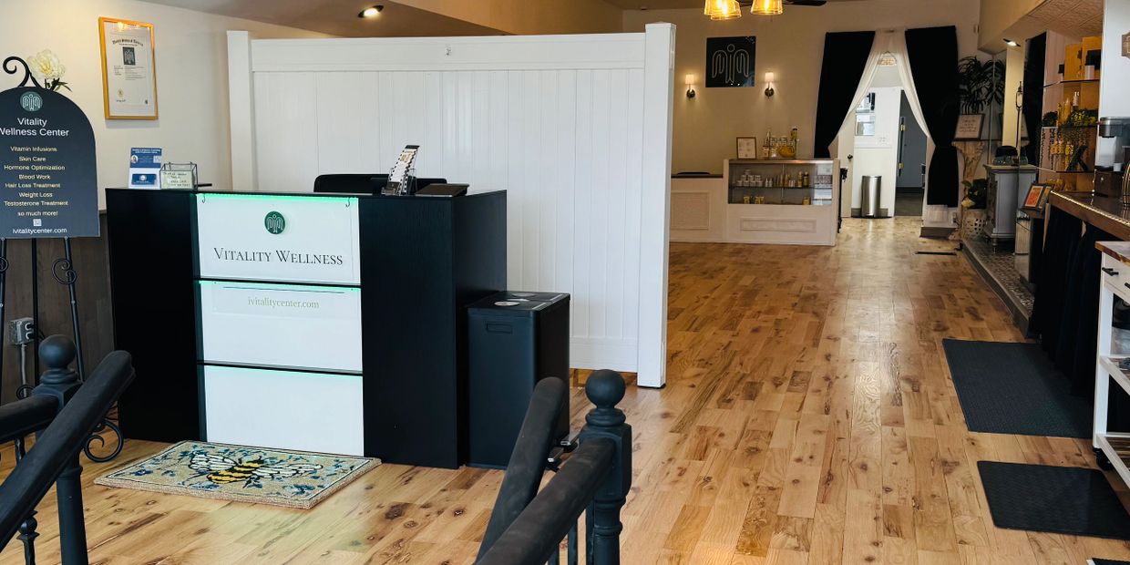 Vitality Wellness Center in Ortonville Michigan, patient lounge area