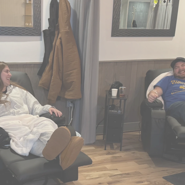 Vitality Wellness Center patient getting IV infusion