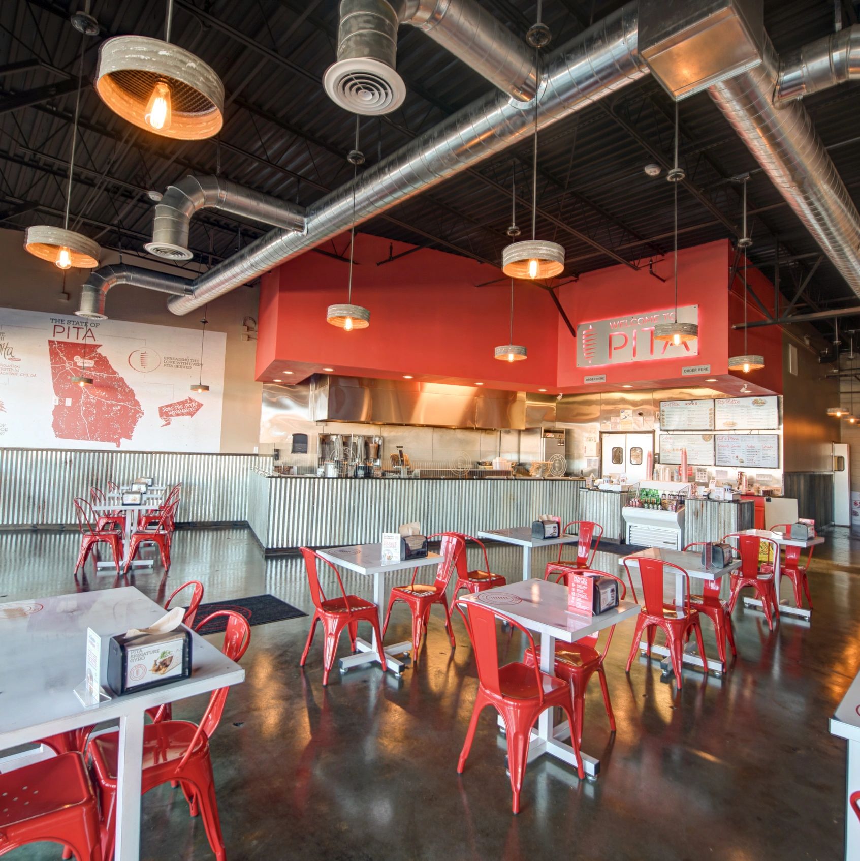 Interior of a Pita franchise location