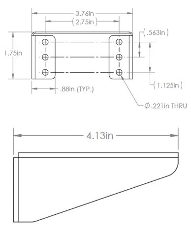 Soda Gun Mounting, Vertical, bar rail, drink rail, multiple front mount solutions.  Stainless Steel.