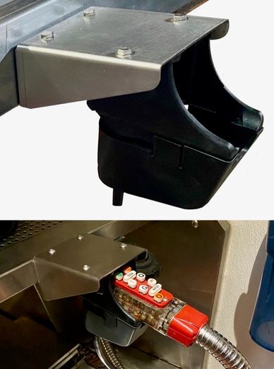 Soda gun holster solution, vertical. Soda gun holder, fits Rattler, Wunder-Bar, Taprite & Schroeder.