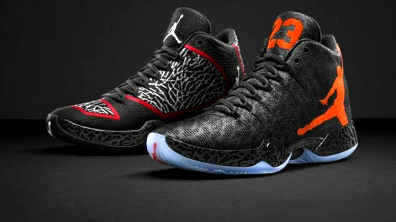 Pair of materialistic Nike Jordan sneakers