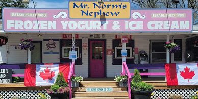 Ice cream close to the Mermaid Wasaga Beach Resort