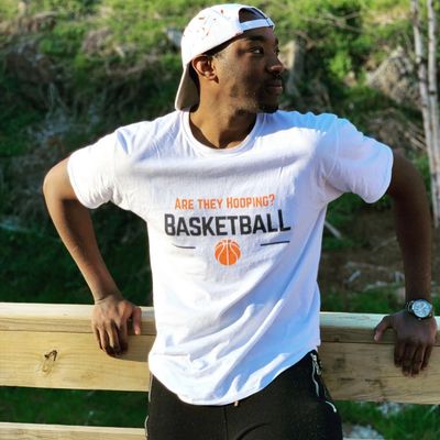 Our CEO Ron Jones Jr rocking our latest Are They Hooping (ATH) gear!