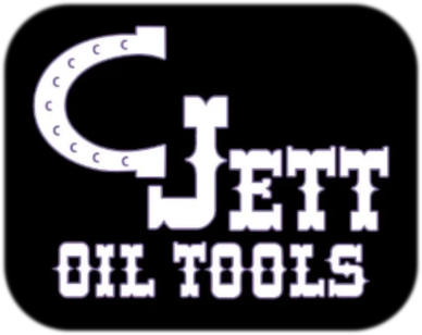 Logo for C Jett Oil Tools in white on black background.